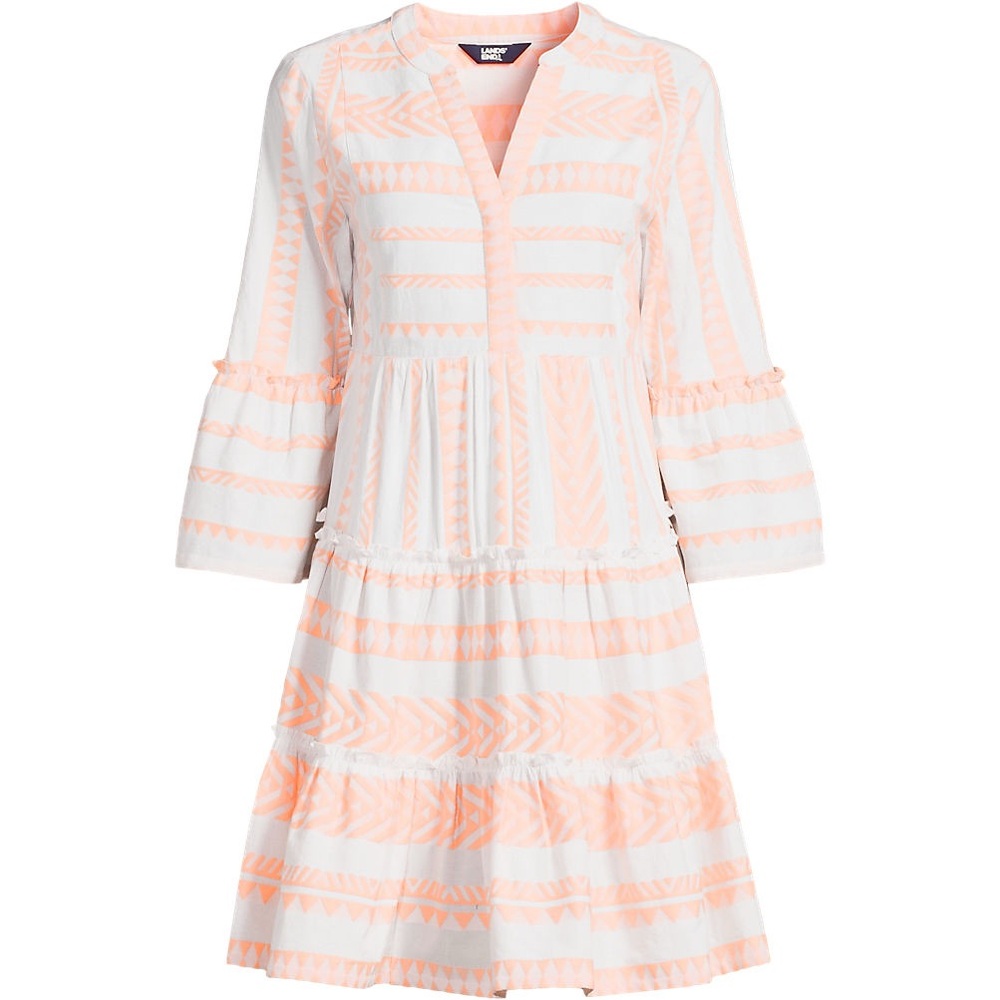 Women’s Lands’ End Embroidered Above the Knee Dress XL